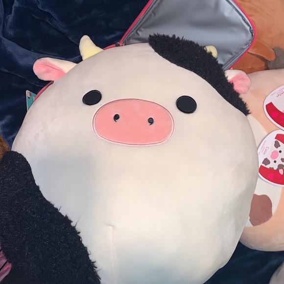 Fuzzy Connor the cow squishmallow 16 inch NWT - Picture 1 of 9